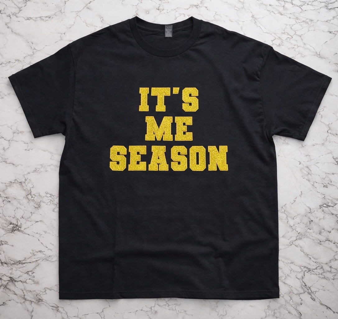It’s Me Season Glitter Embroidered T-Shirt