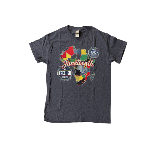 Juneteenth Free-Ish Africa Patchwork Tee