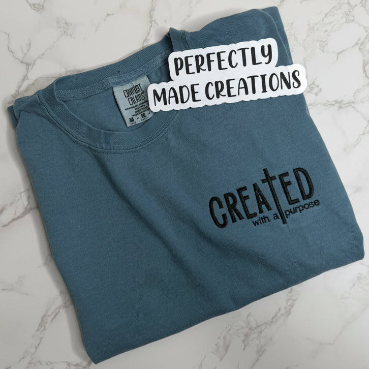 Created With a Purpose – Embroidered T-Shirt
