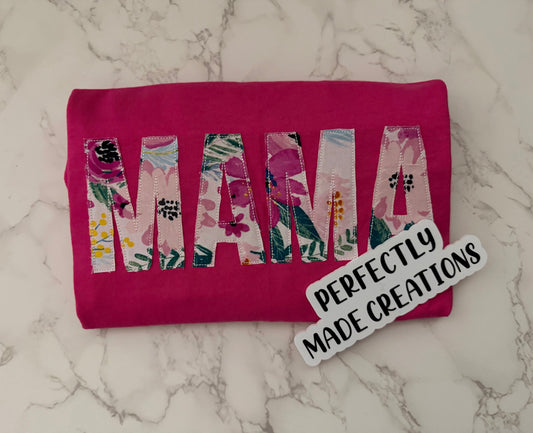 Floral “MAMA” T-Shirt