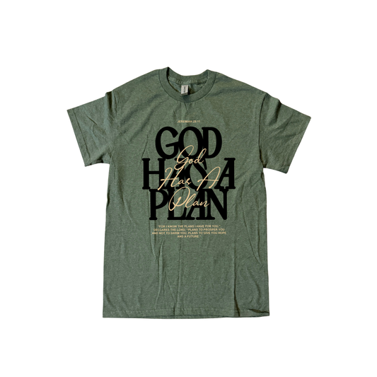 God Has a Plan Jeremiah 29:11 Graphic T-Shirt